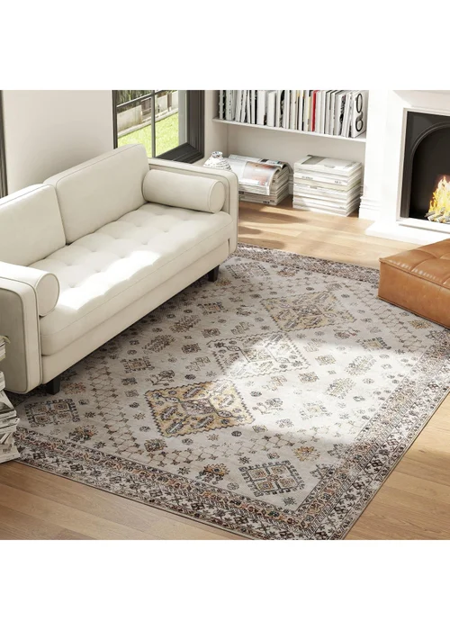 HOMCOM Flannel Non-Slip Washable Rug for Living Room, 290 x 200 cm - One Size Image 2