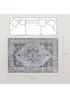 HOMCOM Flannel Non-Slip Washable Rug for Living Room, 170 x 120 cm - One Size Image 3