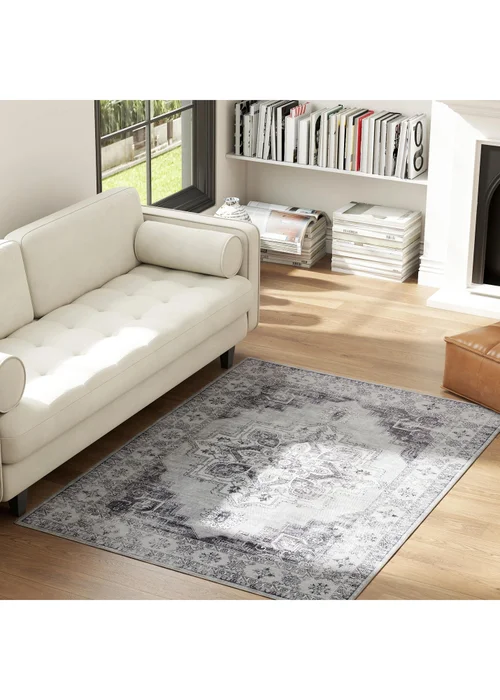 HOMCOM Flannel Non-Slip Washable Rug for Living Room, 170 x 120 cm - One Size Image 2