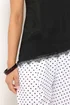 PixieGirl Petite Black Lace Trim Asymmetric Vest Top - 10 Image 5