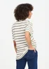 Cotton Traders Green Dusk Stripe Crew Neck T-Shirt - M Image 2