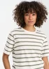 Cotton Traders Green Dusk Stripe Crew Neck T-Shirt - M Image 3