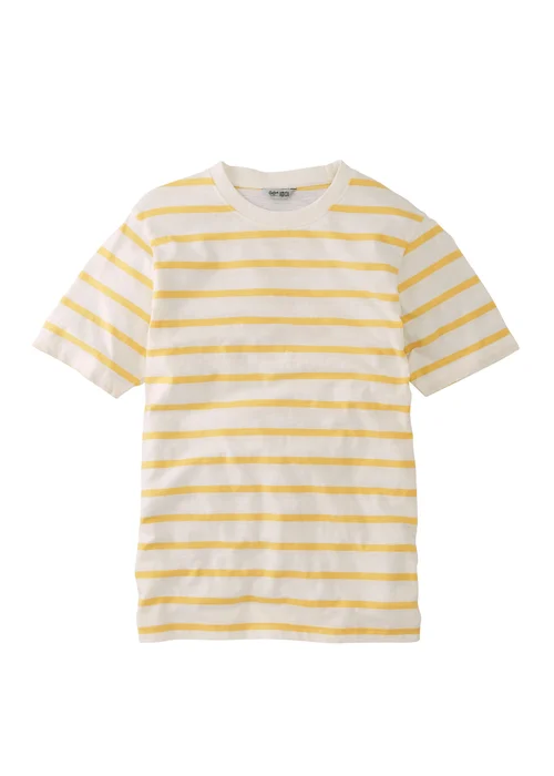 Cotton Traders Soft Gold Stripe Crew Neck T-Shirt - 2XL Image 4