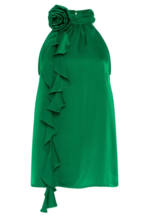 Star By Julien Macdonald Green Halterneck Top - 22 Image 5