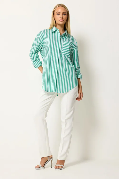 Star By Julien Macdonald Green Striped Long Sleeve Shirt - 14 Image 2