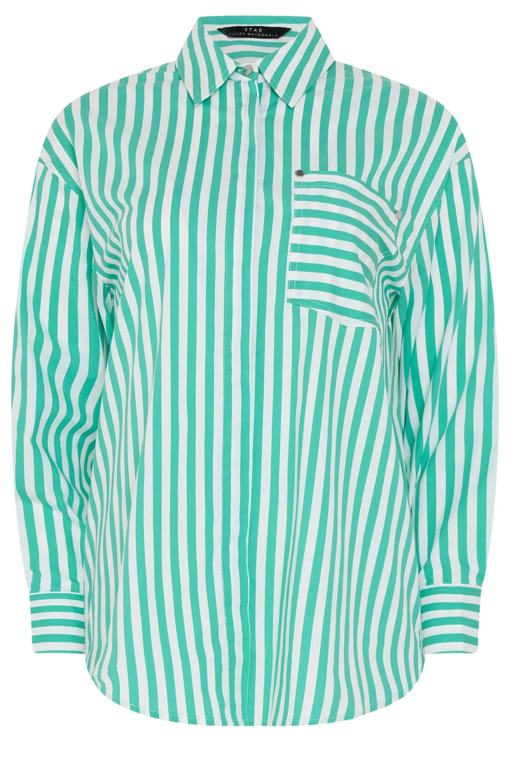 Star By Julien Macdonald Green Striped Long Sleeve Shirt - 14 Image 5