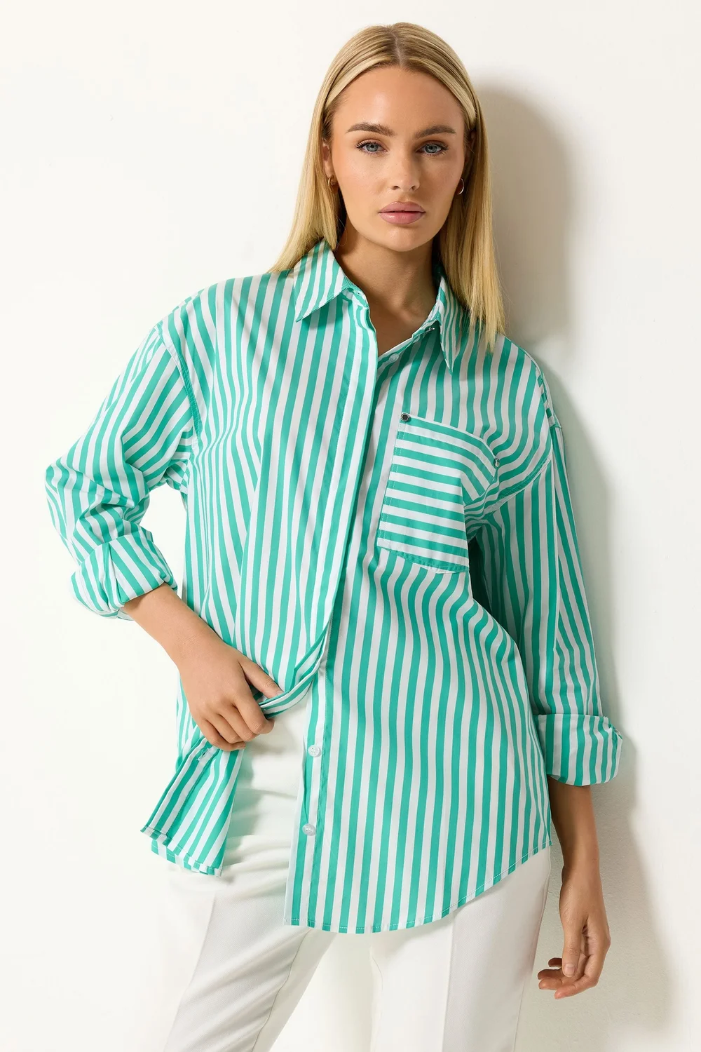 Star By Julien Macdonald Green Striped Long Sleeve Shirt - 14 Image 1