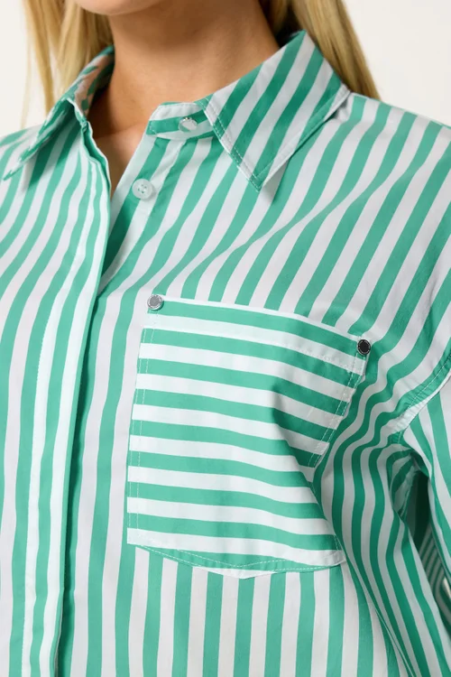 Star By Julien Macdonald Green Striped Long Sleeve Shirt - 14 Image 4