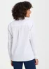 Cotton Traders White Long Sleeve Linen Blend Shirt - 2XL Image 2