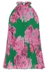 Star By Julien Macdonald Green Floral Pleated Halterneck Top - 14 Image 5