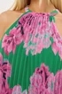 Star By Julien Macdonald Green Floral Pleated Halterneck Top - 14 Image 4