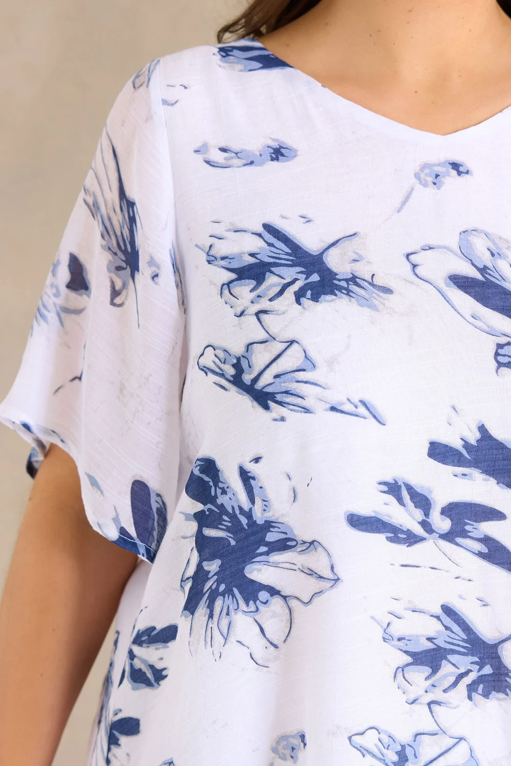 Evans Curve Navy Blue Double Layer Angel Top - 20 Image 4