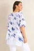 Evans Curve Navy Blue Double Layer Angel Top - 20 Image 3