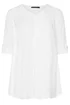 Evans Curve White Double Layer Blouse - 22-24 Image 5