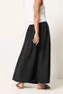 PixieGirl Petite Black Shirred Waist Midi Skirt - 12 Image 3