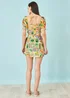 Yumi Multicolour Postcard Print Cotton Wrap Skirt - 12 Image 2