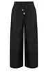PixieGirl Petite Black Beaded Wide Leg Trousers - 8/L27 Image 5