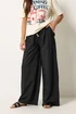 PixieGirl Petite Black Beaded Wide Leg Trousers - 8/L27 Image 2