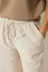 PixieGirl Petite Ivory White Beaded Wide Leg Trousers - 8/L27 Image 4