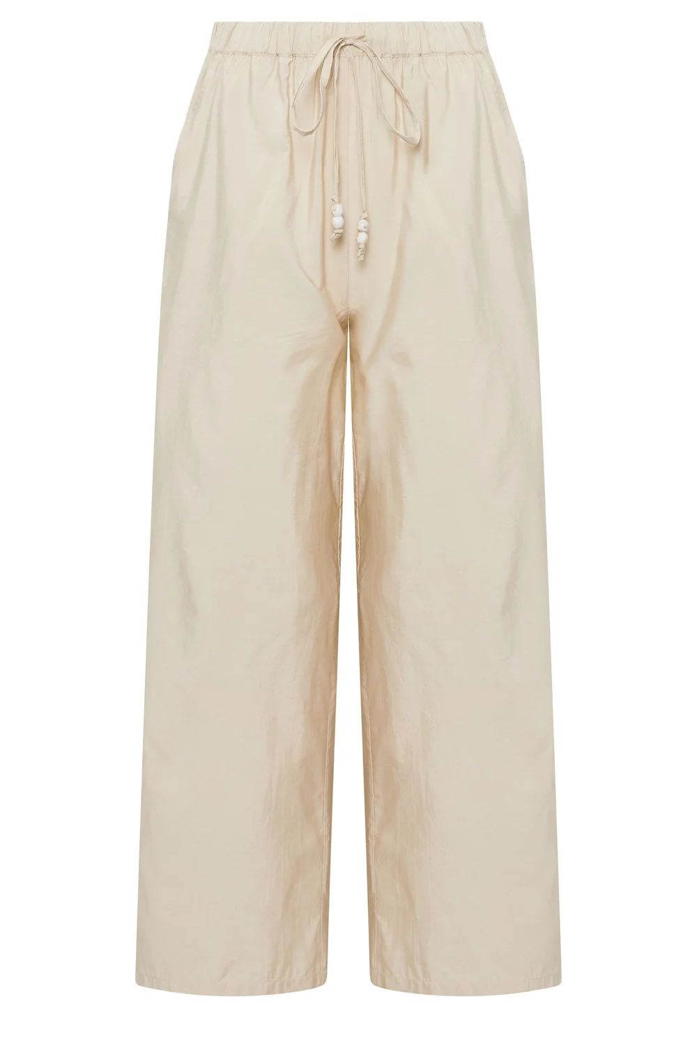 PixieGirl Petite Ivory White Beaded Wide Leg Trousers - 8/L27 Image 5