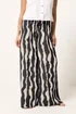 PixieGirl Petite Black Abstract Striped Wide Leg Trousers - 6/L27 Image 2