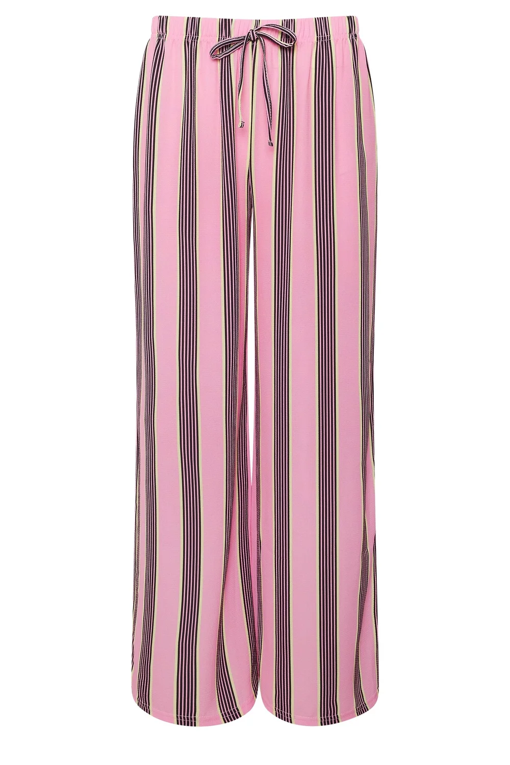 PixieGirl Petite Pink Striped Wide Leg Trousers - 14/L27 Image 5