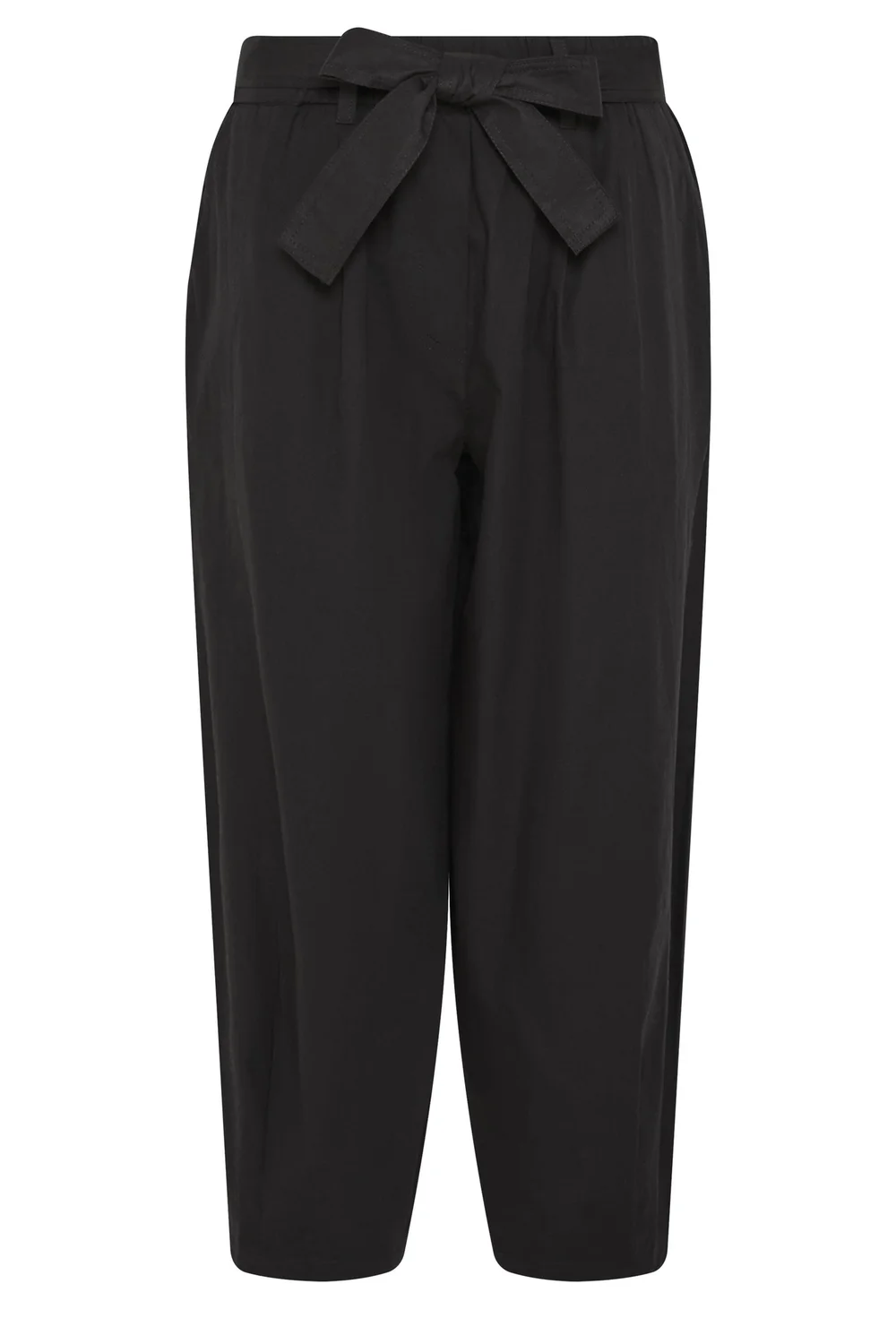 PixieGirl Petite Black Poplin Barrel Trousers - 10/L27 Image 5