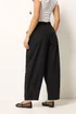 PixieGirl Petite Black Poplin Barrel Trousers - 10/L27 Image 3