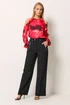 Star By Julien Macdonald Black Tailored Wide Leg Trousers - 20 Image 1