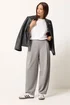 PixieGirl Petite Grey Crinkle Barrel Leg Trousers - 16 Image 1