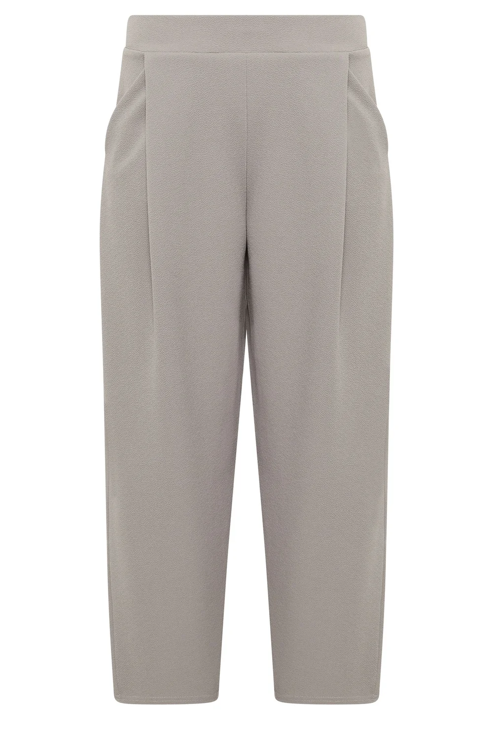 PixieGirl Petite Grey Crinkle Barrel Leg Trousers - 16 Image 5