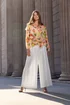 Star By Julien Macdonald White Pleated Wide Leg Trousers - 10 Image 1