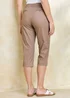 Cotton Traders Light Taupe Classic Chino Crop Trousers - 10 Image 2