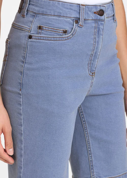 Cotton Traders Mid Stonewash Ladies Denim Shorts - 12 Image 4