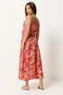 PixieGirl Petite Orange Paisley Midi Dress - 12 Image 3