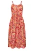 PixieGirl Petite Orange Paisley Midi Dress - 12 Image 5