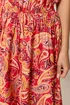 PixieGirl Petite Orange Paisley Midi Dress - 12 Image 4