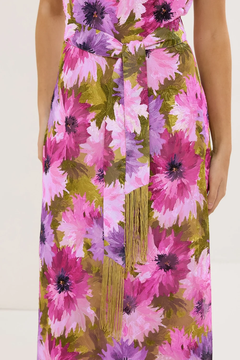 Star By Julien Macdonald Pink Floral Tassel Detail Dress - 12 Image 4