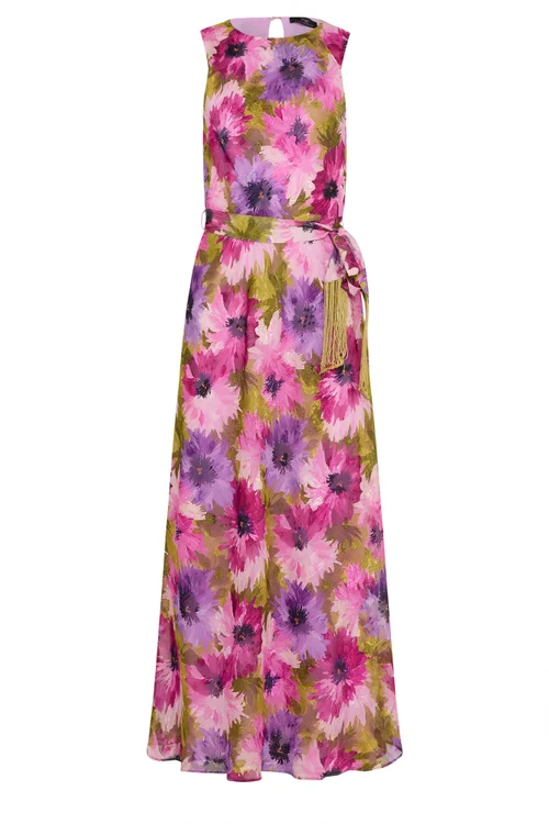 Star By Julien Macdonald Pink Floral Tassel Detail Dress - 12 Image 5