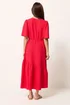 PixieGirl Petite Red Asymmetric Tiered Midi Dress - 18 Image 3