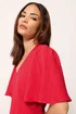 PixieGirl Petite Red Asymmetric Tiered Midi Dress - 18 Image 4