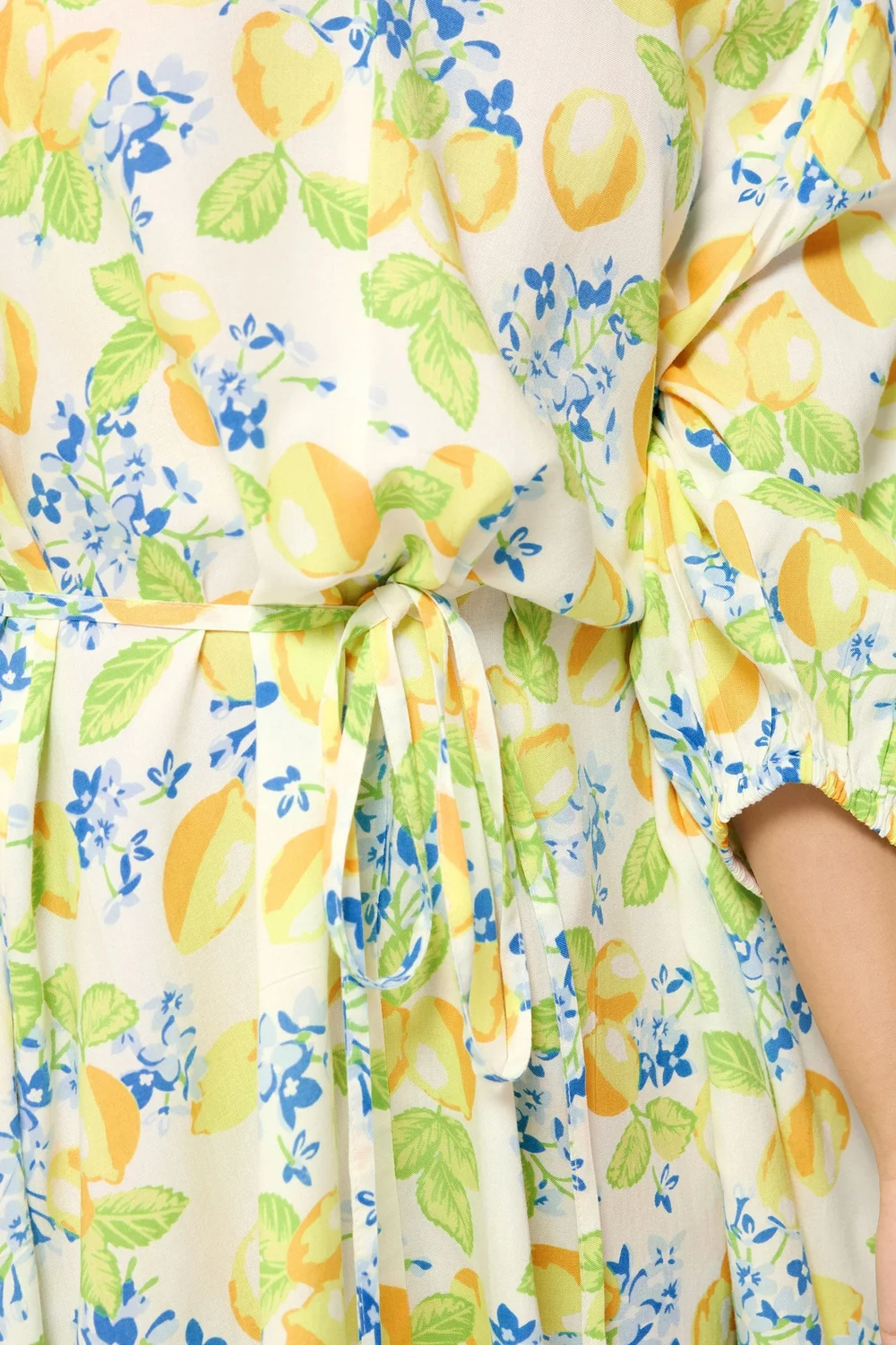PixieGirl Petite White Lemon Print Shirt Mini Dress - 8 Image 4