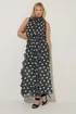 Star By Julien Macdonald Black Polka Dot Maxi Dress - 16 Image 2