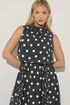 Star By Julien Macdonald Black Polka Dot Maxi Dress - 16 Image 5
