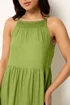 PixieGirl Petite Green Halter Neck Tiered Maxi Dress - 12 Image 4