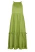 PixieGirl Petite Green Halter Neck Tiered Maxi Dress - 12 Image 5
