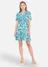 Yumi Green Leaf Print Viscose Dress - 8 Image 1