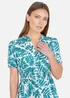 Yumi Green Leaf Print Viscose Dress - 8 Image 3