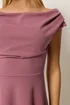 Star By Julien Macdonald Mauve Purple Off Shoulder Fit & Flare Dress - 18 Image 5