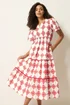 M&Co Ivory White Abstract Tile Print Maxi Dress - 12 Image 2